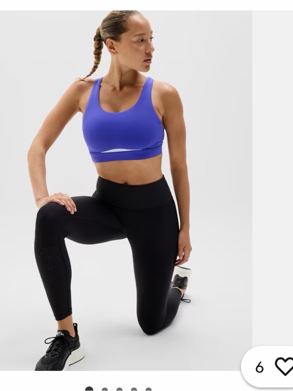 Athleta Interval Colorblock sports bra- Medium A-C. NWOT